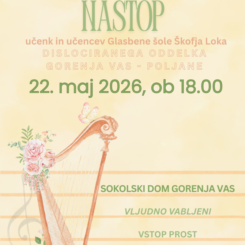 Letni nastop DO Gorenja vas – Poljane 2026